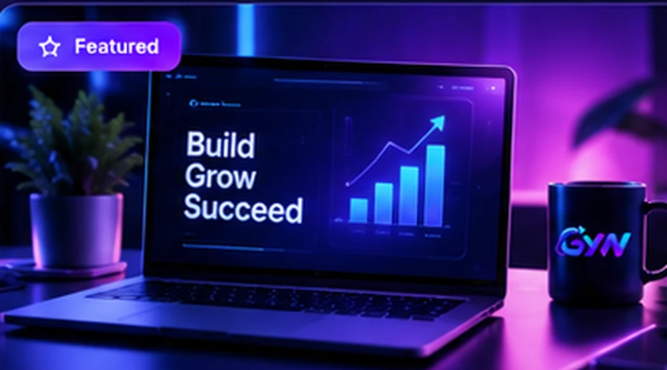 Abstract website and digital growth illustration